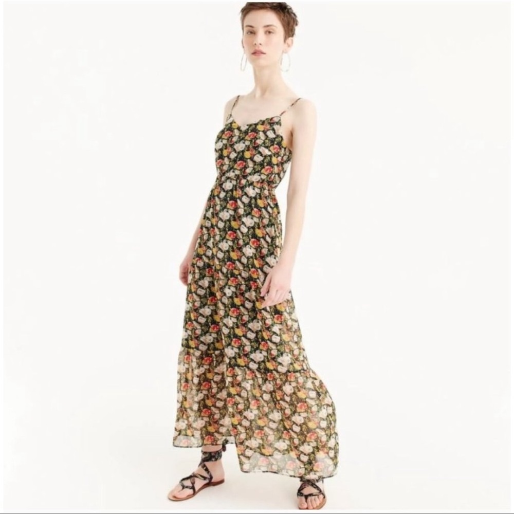 EUC. J. Crew Mercantile Tiered Maxi Dress.